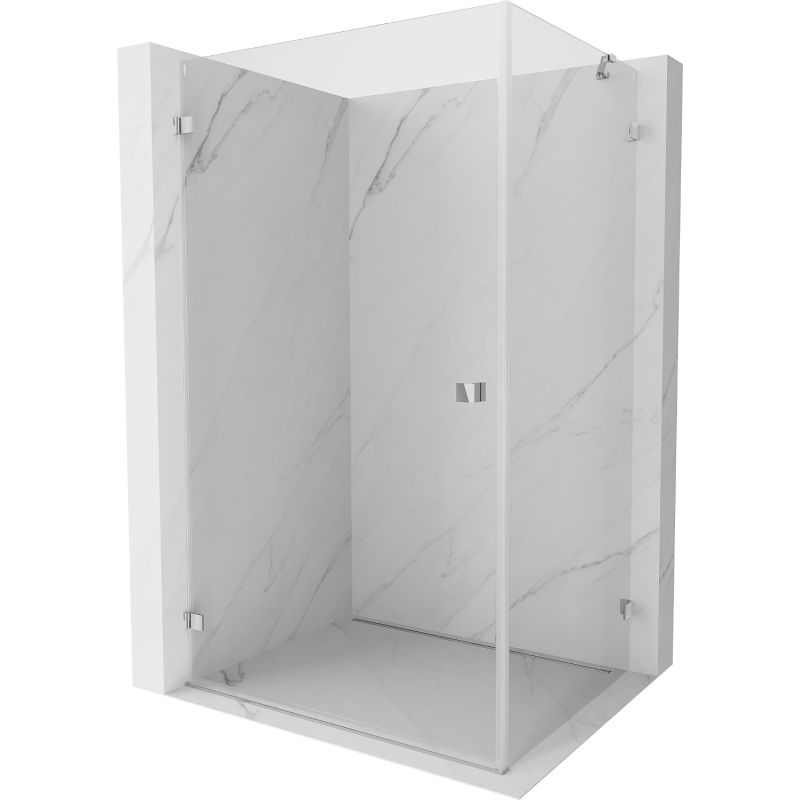 Mexen Lunar-B душ кабина с лява врата 85 x 80 см, прозрачна, хром - 832-085-080-01-00-L