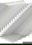 Mexen Mist-H T сгъваема душ кабина лява 110 x 70 cm, прозрачна, златиста четка - 8A5T-110-070-55-00-L