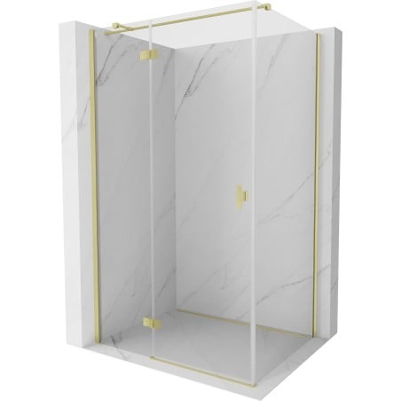 Mexen Mist H T лява душ кабина 70 x 75 см, прозрачна, златна матирана - 8A5T-070-075-55-00-L