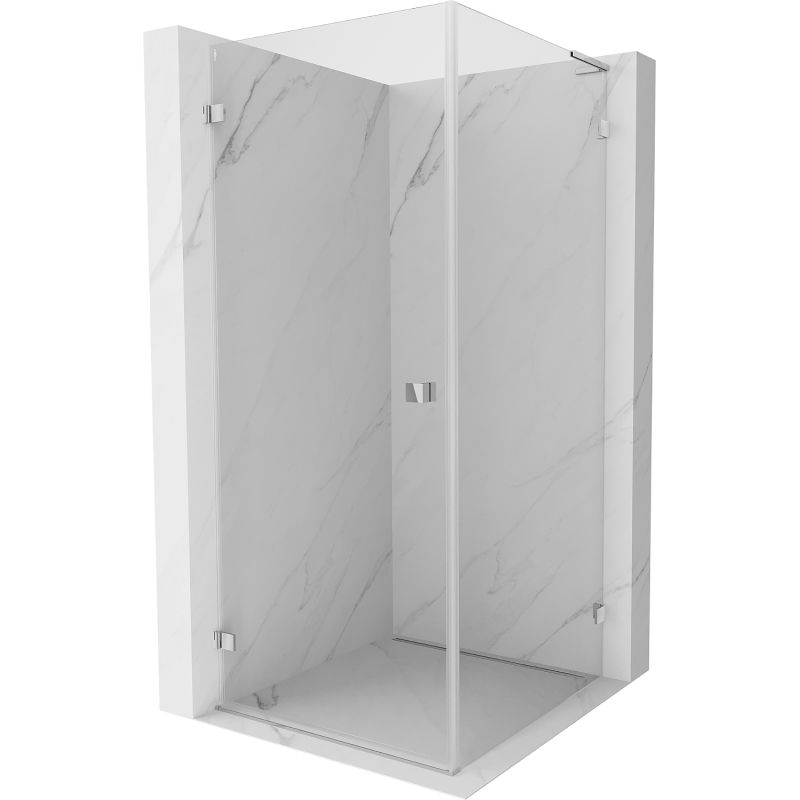 Mexen Lunar-B L лява душ кабина с панти 70 x 70 см, прозрачна, хром - 832L-070-070-01-00-L