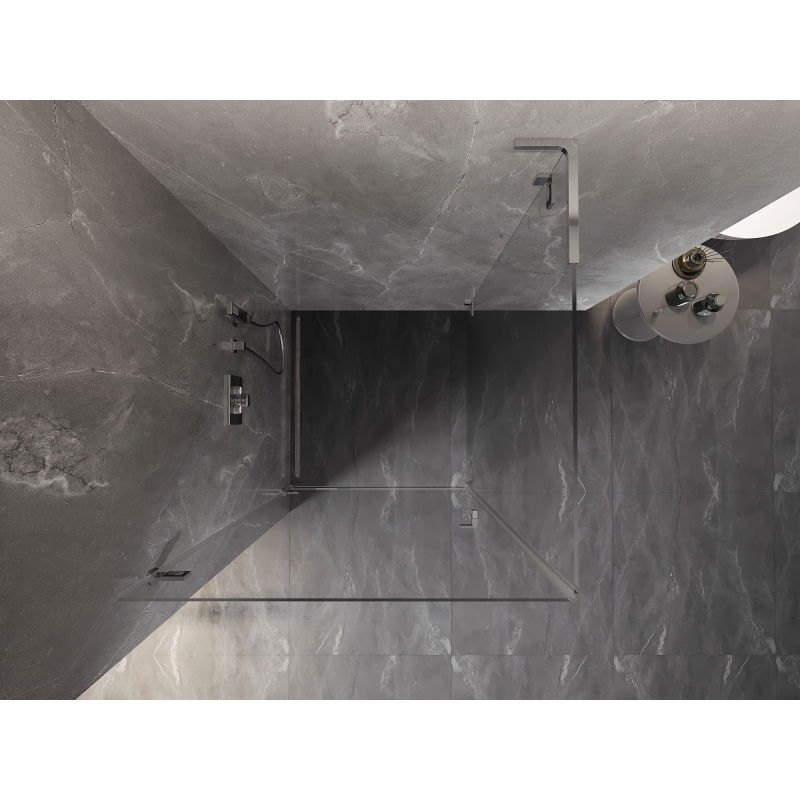 Mexen Lunar-B L лява душ кабина 70 x 70 см, прозрачно, хром - 832L-070-070-01-00-L