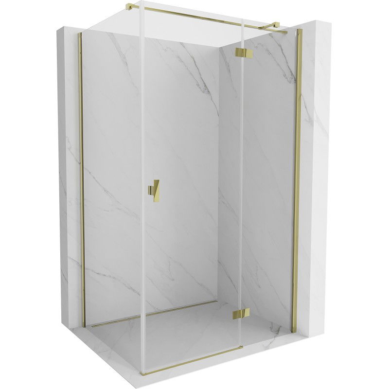 Mexen Mist H T душ кабина отваряема дясна 70 x 85 см, прозрачно, златно - 8A5T-070-085-50-00-P