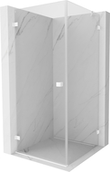 Mexen Lunar-B лява врата на душ кабина 70 x 70 см, прозрачна, бяла - 832-070-070-20-00-L