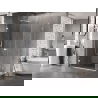 Mexen Lunar-B душ кабина с врата лява 85 x 80 см, прозрачна, бяла - 832-085-080-20-00-L