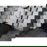 Мексен Apia плъзгаща се душ кабина 100 x 90 см, прозрачна, черна + корито Flat, черно - 840-100-090-70-00-4070B