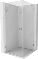 Mexen Lunar-B душ кабина с лява врата 80 x 80 см, прозрачна, златистa - 832-080-080-50-00-L