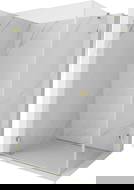 Mexen Lunar-B лява врата на душ кабина 100 x 80 см, прозрачна, златна - 832-100-080-50-00-L