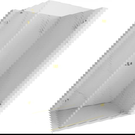 Mexen Lunar-B душ кабина отваряема дясна 95 x 70 см, прозрачна, златна - 832-095-070-50-00-P