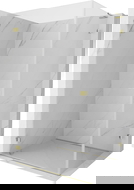 Mexen Lunar-B L лява душ кабина 100 x 80 cm, прозрачна, златна - 832L-100-080-50-00-L