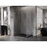 Mexen Lunar-B лява врата на душ кабина 100 x 80 см, прозрачна, злато матово - 832-100-080-55-00-L