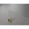 Mexen Lunar-B лява врата на душ кабина 100 x 80 см, прозрачна, злато матово - 832-100-080-55-00-L