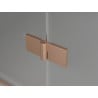 Mexen Mist H T лява отваряема душ кабина 75 x 70 см, прозрачна, матирана мед - 8A5T-075-070-65-00-L
