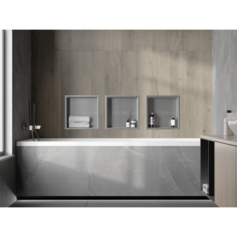 Mexen X-Wall-R нишова полица с фланец 30 x 30 см, инокс - 1910303010