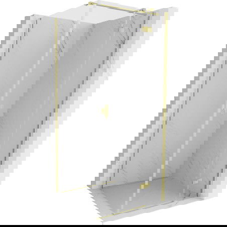 Mexen Mist-H T кабина за душ с врата вдясно 80 x 80 см, прозрачна, златисто матова - 8A5T-080-080-55-00-P