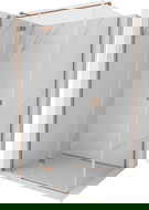 Mexen Mist-H T душ кабина с врата, лява 110 x 70 см, прозрачно стъкло, четкана мед - 8A5T-110-070-65-00-L