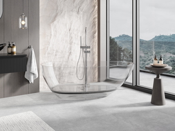 Mexen Glass прозрачно свободностояща вана 170 x 85 см, хромиран отвор - 58061708508