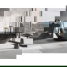 Mexen Glass черна свободностояща прозрачна вана 170 x 85 см, хромиран капак - 58061708513