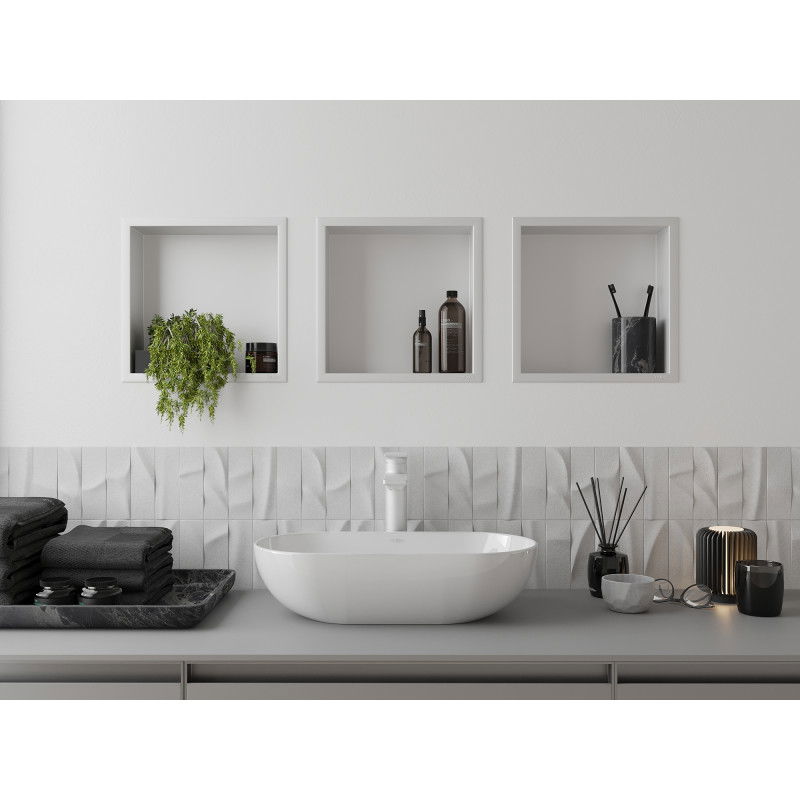 Mexen X-Wall-R ниша с фланец 30 x 30 см, бял - 1920303010