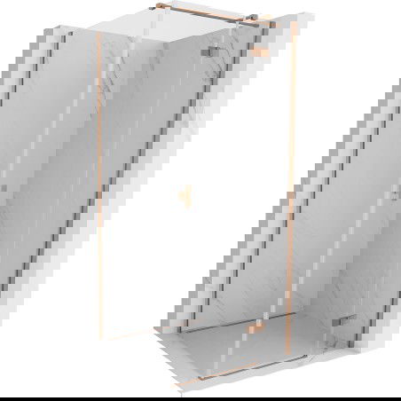 Mexen Mist-H T душ кабина, отваряща се надясно, 70 x 70 см, прозрачно стъкло, матирана мед - 8A5T-070-070-65-00-P