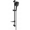 Mexen DF17 плъзгащ се душ комплект, черен - 785174582-70