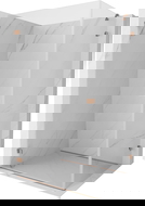 Mexen Lunar-B лява душ кабина 85 x 70 см, прозрачна, мед с четка - 832-085-070-65-00-L