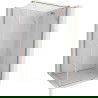 Mexen Mist H T отваряема дясна душ кабина 80 x 70 см, прозрачна, четкан месинг - 8A5T-080-070-65-00-P