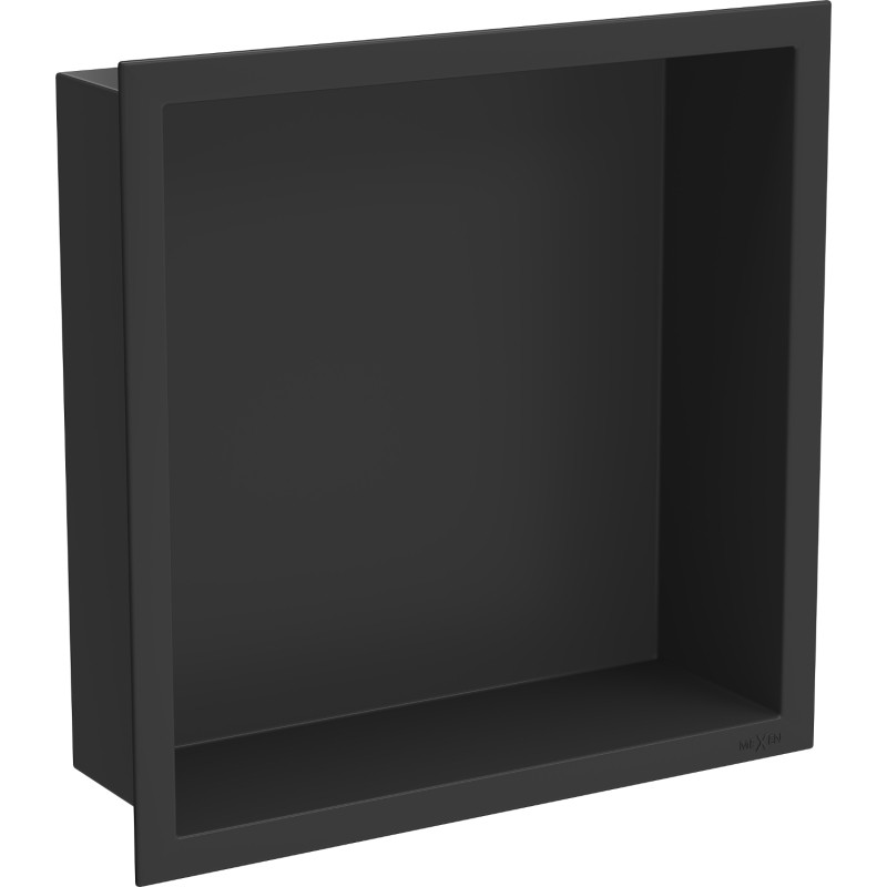 Mexen X-Wall-R вградена полица с фланец 30 x 30 см, черна - 1970303010