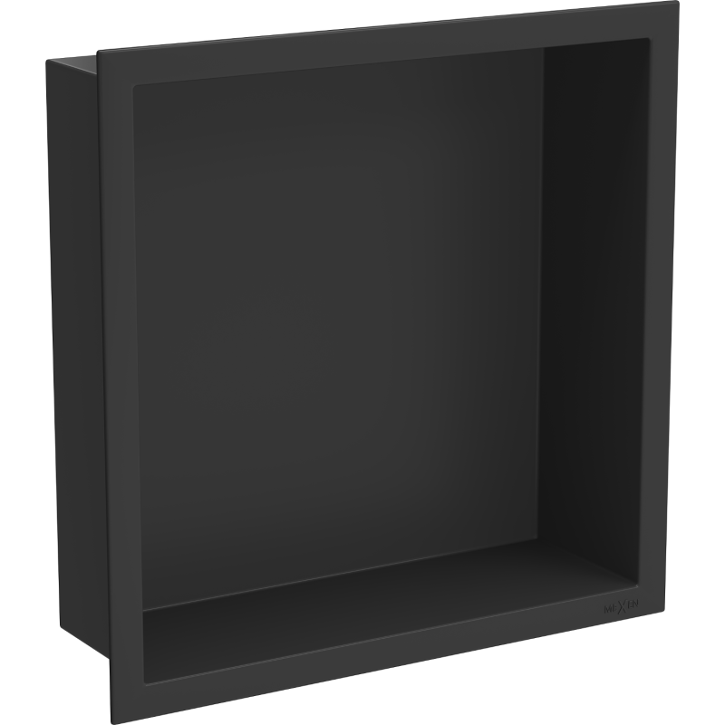 Mexen X-Wall-R вградена полица с козирка 30 x 30 см, черна - 1970303010