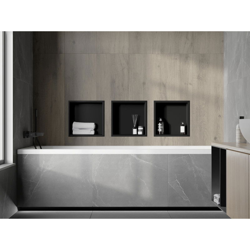 Mexen X-Wall-R нишова рафт с яка 30 x 30 см, черен - 1970303010