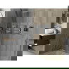 Mexen X-Wall-R нишова рафт с яка и рафт 30 x 30 см, инокс - 1910303010S
