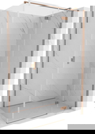 Mexen Mist-H T кабинен душ накланящ се врат десен 120 x 90 cm, прозрачен, четкована мед - 8A5T-120-090-65-00-P