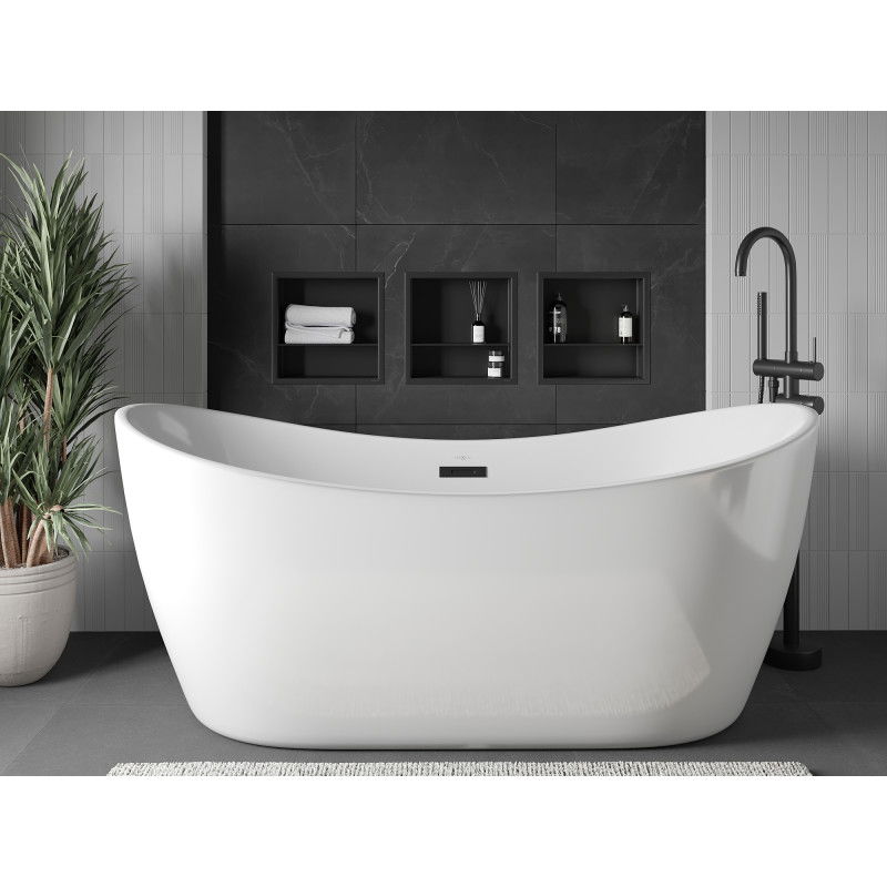 Mexen X-Wall-R вдлъбната лавица с фланец и рафт 30 x 30 см, черна - 1970303010S