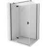Mexen Mist H T кабина за душ с отваряща се лява врата 85 x 75 см, прозрачна, черна - 8A5T-085-075-70-00-L