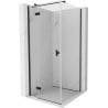 Mexen Mist H T кабина за душ левая 95 x 95 см, прозрачна, черна - 8A5T-095-095-70-00-L