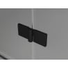 Mexen Mist H T лява душ кабина с врата 80 x 100 см, прозрачна, черна - 8A5T-080-100-70-00-L