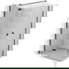 Mexen Mist H T сгъваем ляв ъглов душ 85 x 100 см, прозрачен, черен - 8A5T-085-100-70-00-L
