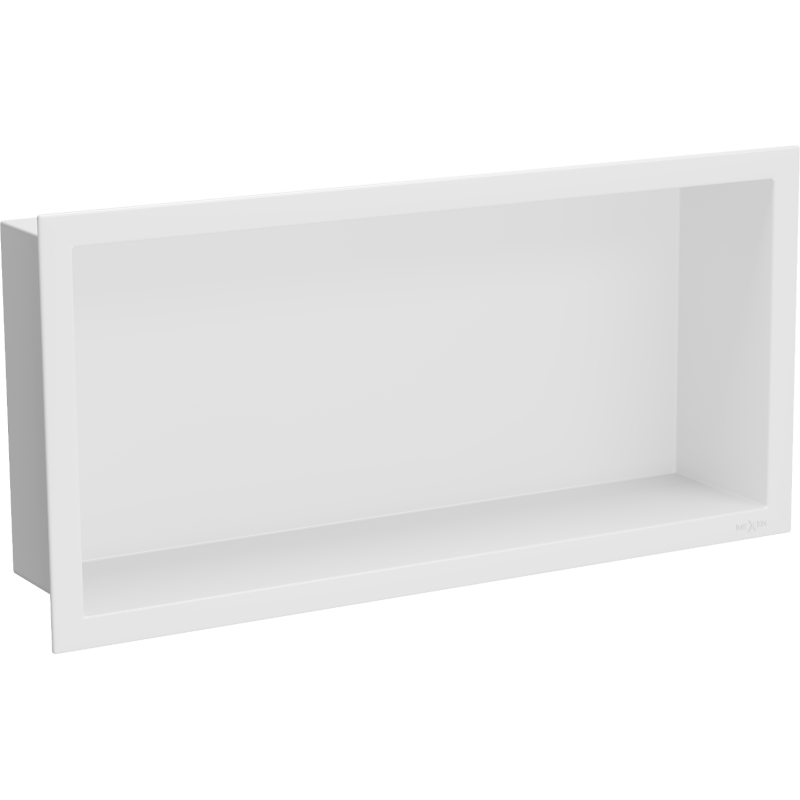 Mexen X-Wall-R вградена лавица с борд 45 x 20 см, бяла - 1920452010