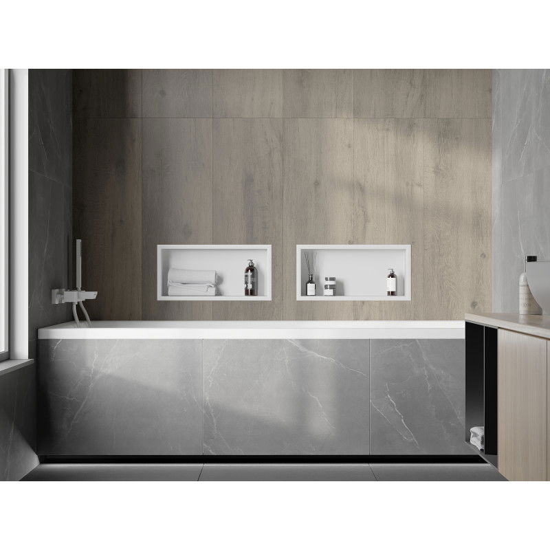 Mexen X-Wall-R нишова полица с фланец 45 x 20 cm, бяла - 1920452010