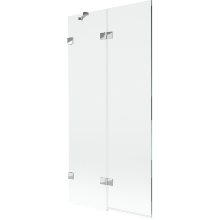Mexen Lunar двукрилен вана параван ляв 90 x 150 см, прозрачен, хром - 897-090-100-01-00-L