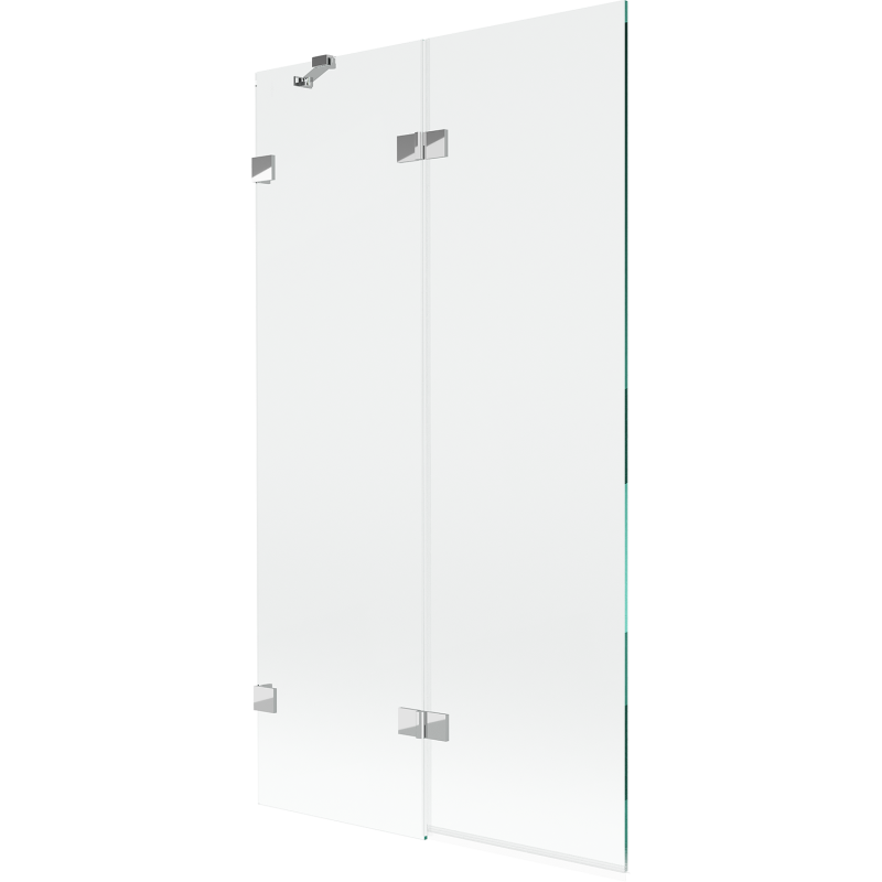 Mexen Lunar душ параван, двукрилен, ляв, 100 x 150 см, прозрачен, хром - 897-100-100-01-00-L