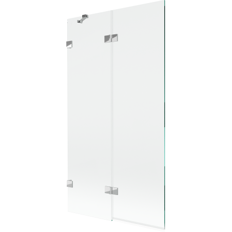 Mexen Lunar душ параван, двукрилен, ляв, 100 x 150 см, прозрачен, хром - 897-100-100-01-00-L