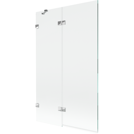 Mexen Lunar параван за вана 2-крилен ляв 110 x 150 cm, прозрачен, хром - 897-110-100-01-00-L