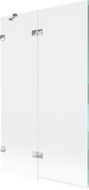 Mexen Lunar параван за вана 2-крилен ляв 110 x 150 cm, прозрачен, хром - 897-110-100-01-00-L