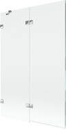 Mexen Lunar параван за вана 2-крилен ляв 120 x 150 см, прозрачен, хром - 897-120-100-01-00-L