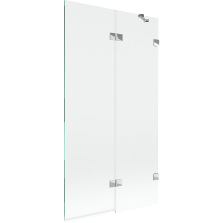 Mexen Lunar параван за вана 2-крилен дясен 100 x 150 см, прозрачен, хром - 897-100-100-01-00-P
