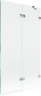 Mexen Lunar параван за вана 2-крилен дясен 100 x 150 см, прозрачен, хром - 897-100-100-01-00-P