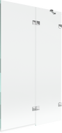 Mexen Lunar вана екран 2-крилен десен 110 x 150 cm, прозрачен, хром - 897-110-100-01-00-P