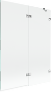 Mexen Lunar душ параван 2-крилен десен 130 x 150 cm, прозрачен, хром - 897-130-100-01-00-P