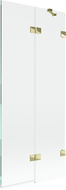 Mexen Lunar душ преграда двукрила дясна 80 x 150 cm, прозрачен, златист - 897-080-100-50-00-P