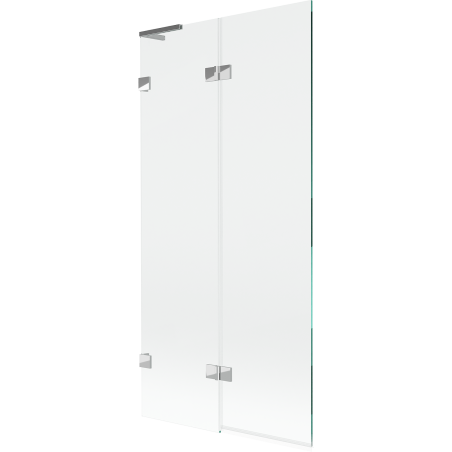 Mexen Lunar L душ параван за вана 2-крилен ляв 90 x 150 см, прозрачен, хром - 897L-090-100-01-00-L